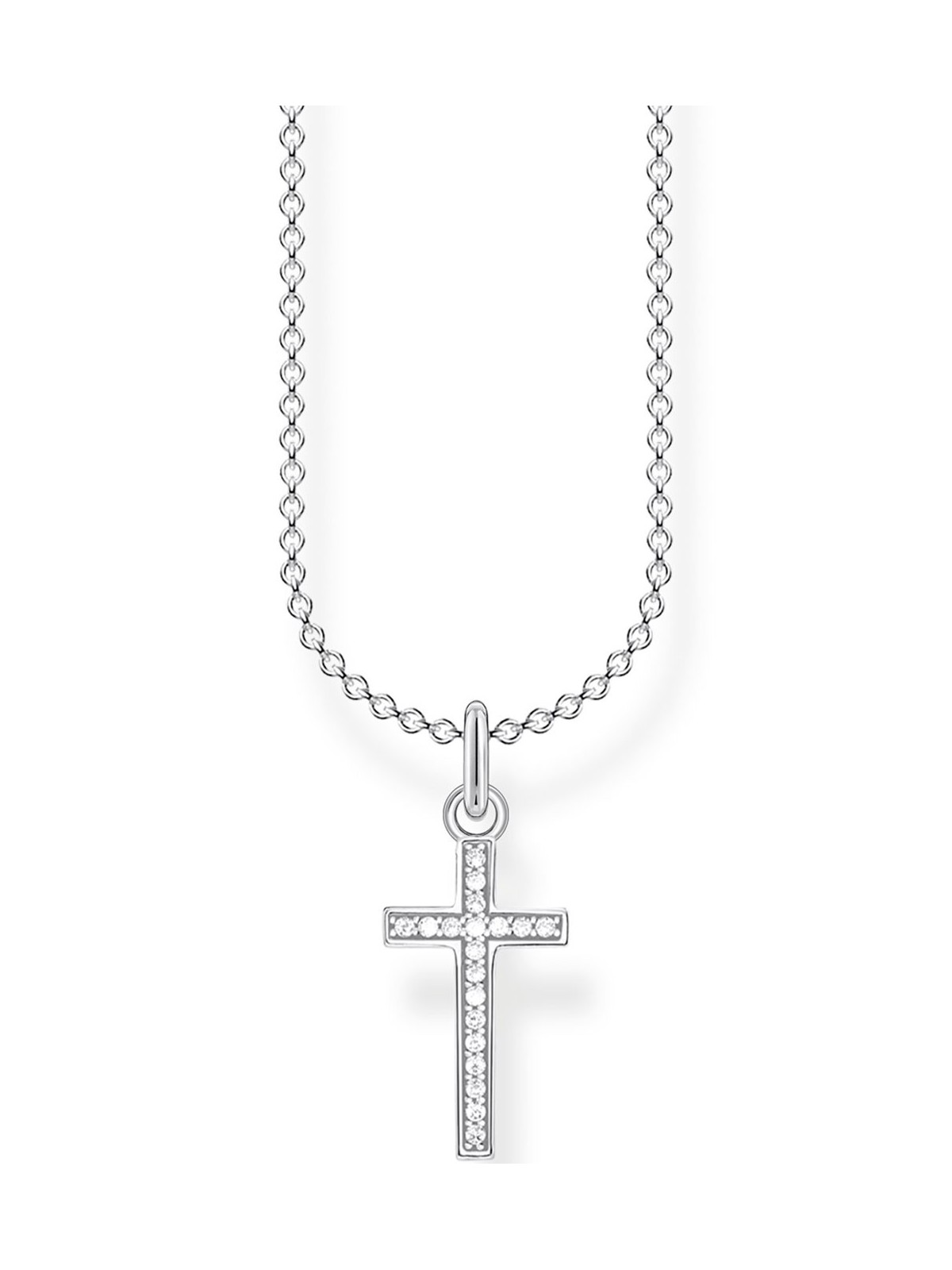 collana donna Thomas Sabo KE2043-051-14 Cross Pave Ladies Necklace, adjustable