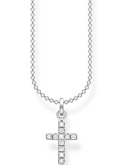 collana donna Thomas Sabo KE2069-051-14-L45V Cross Pave Ladies Necklace, adjustable