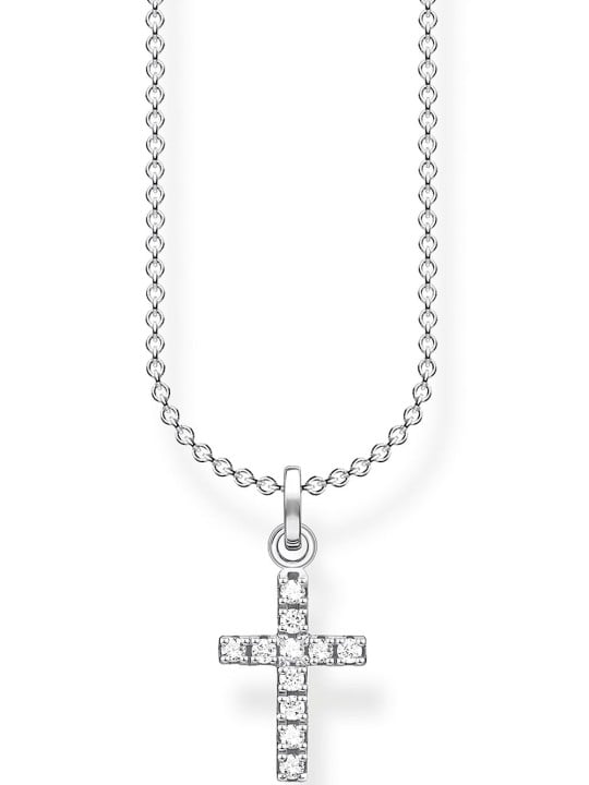collana donna Thomas Sabo KE2069-051-14-L45V Cross Pave Ladies Necklace, adjustable