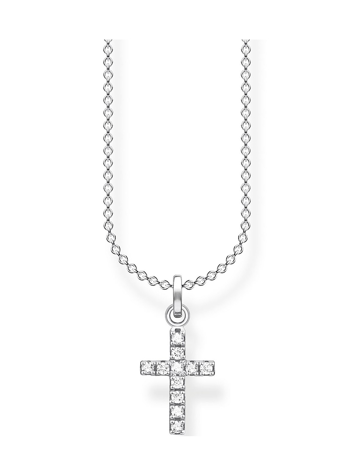 collana donna Thomas Sabo KE2069-051-14-L45V Cross Pave Ladies Necklace, adjustable