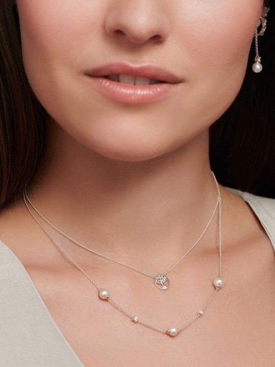 collana donna Thomas Sabo KE2120-167-14 Pearl ladies necklace, adjustable