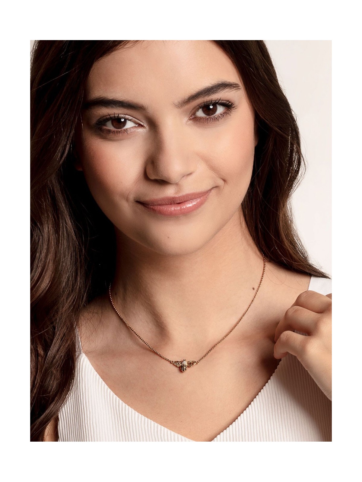 collana donna Thomas Sabo KE1866-414-7 Bee Ladies Necklace, adjustable