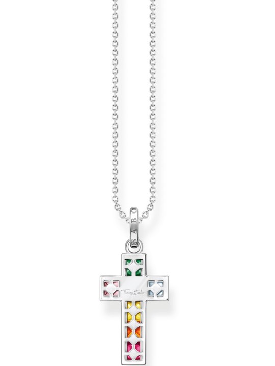 collana donna Thomas Sabo KE2166-477-7 Cross Ladies Necklace, adjustable
