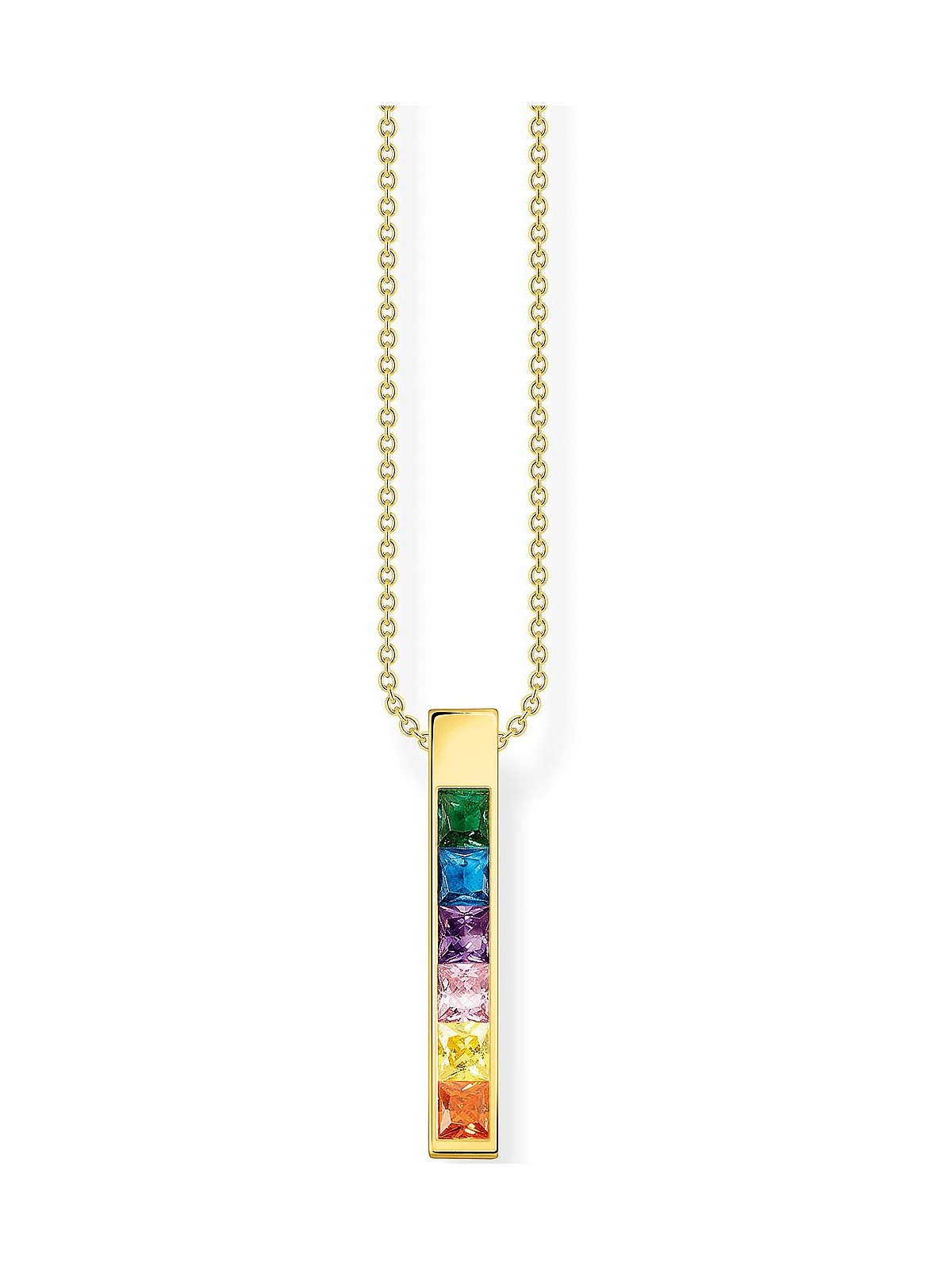 collana donna Thomas Sabo KE2113-971-7 Stone Rainbow Ladies Necklace, adjustable
