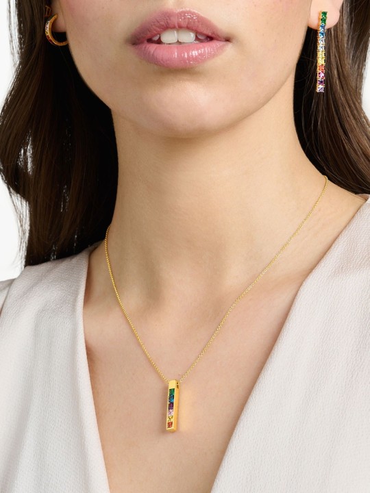 collana donna Thomas Sabo KE2113-971-7 Stone Rainbow Ladies Necklace, adjustable