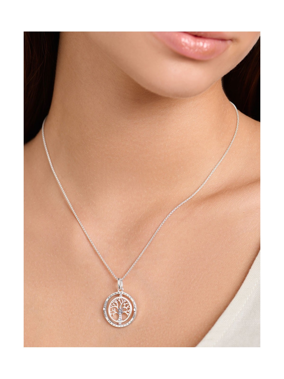 collana donna Thomas Sabo KE2148-643-14 Tree of Love Ladies Necklace, adjustable