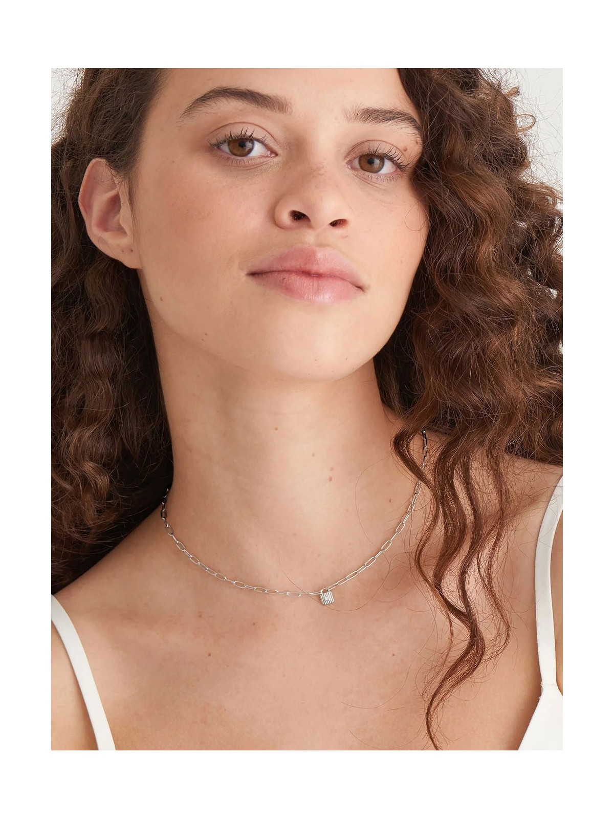 collana donna ANIA HAIE N032-01H Underlock & Key Ladies Necklace, adjustable
