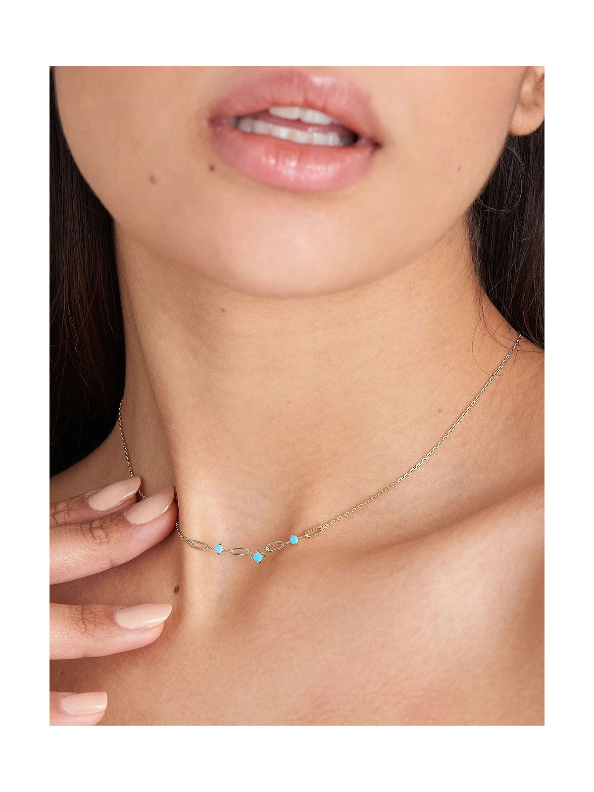 collana donna ANIA HAIE N033-03G Into the Blue Ladies Necklace, adjustable