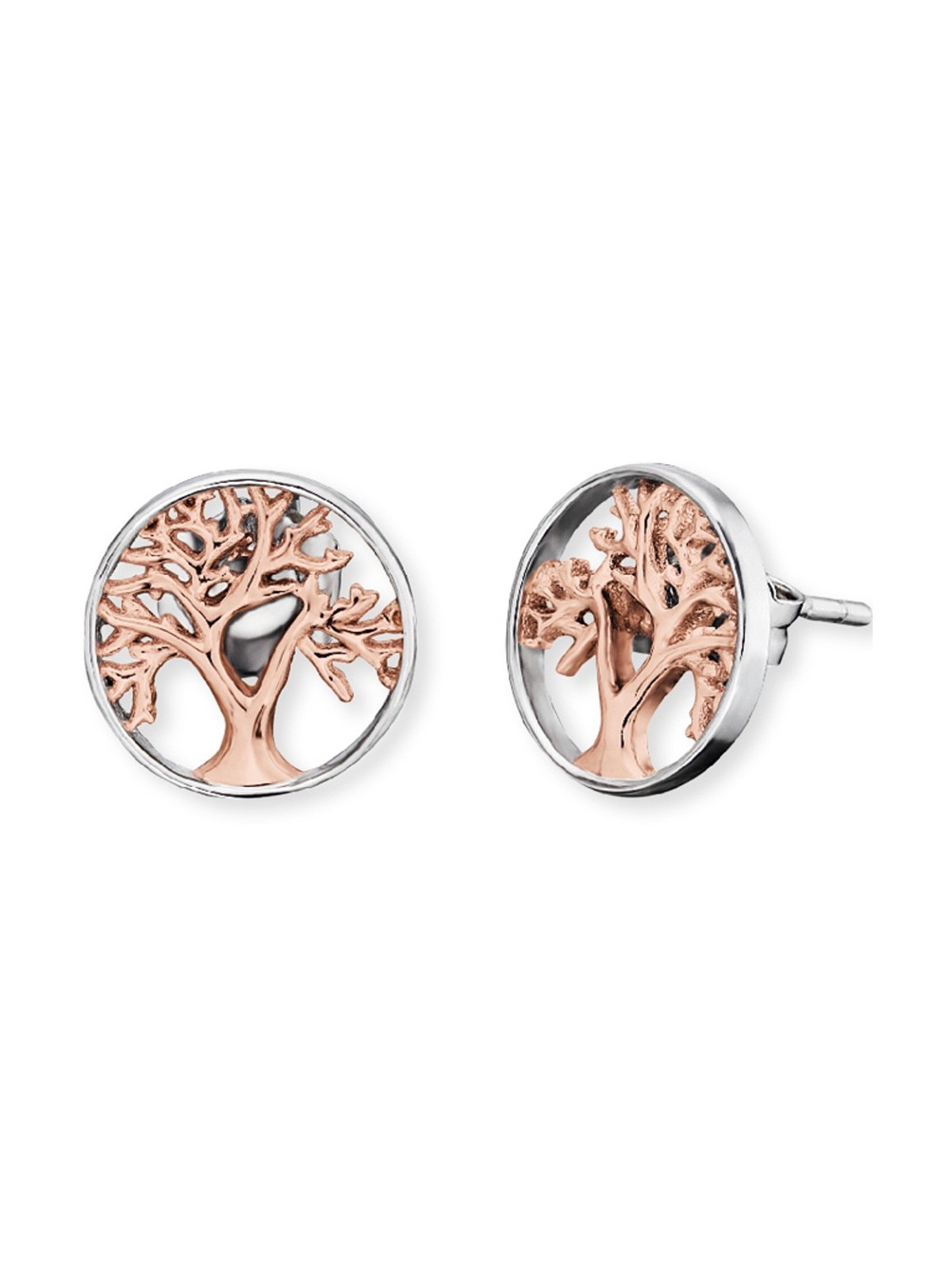 orecchini donna Engelsrufer Ear Studs Tree of Life ERE-LILTREE-BICOR