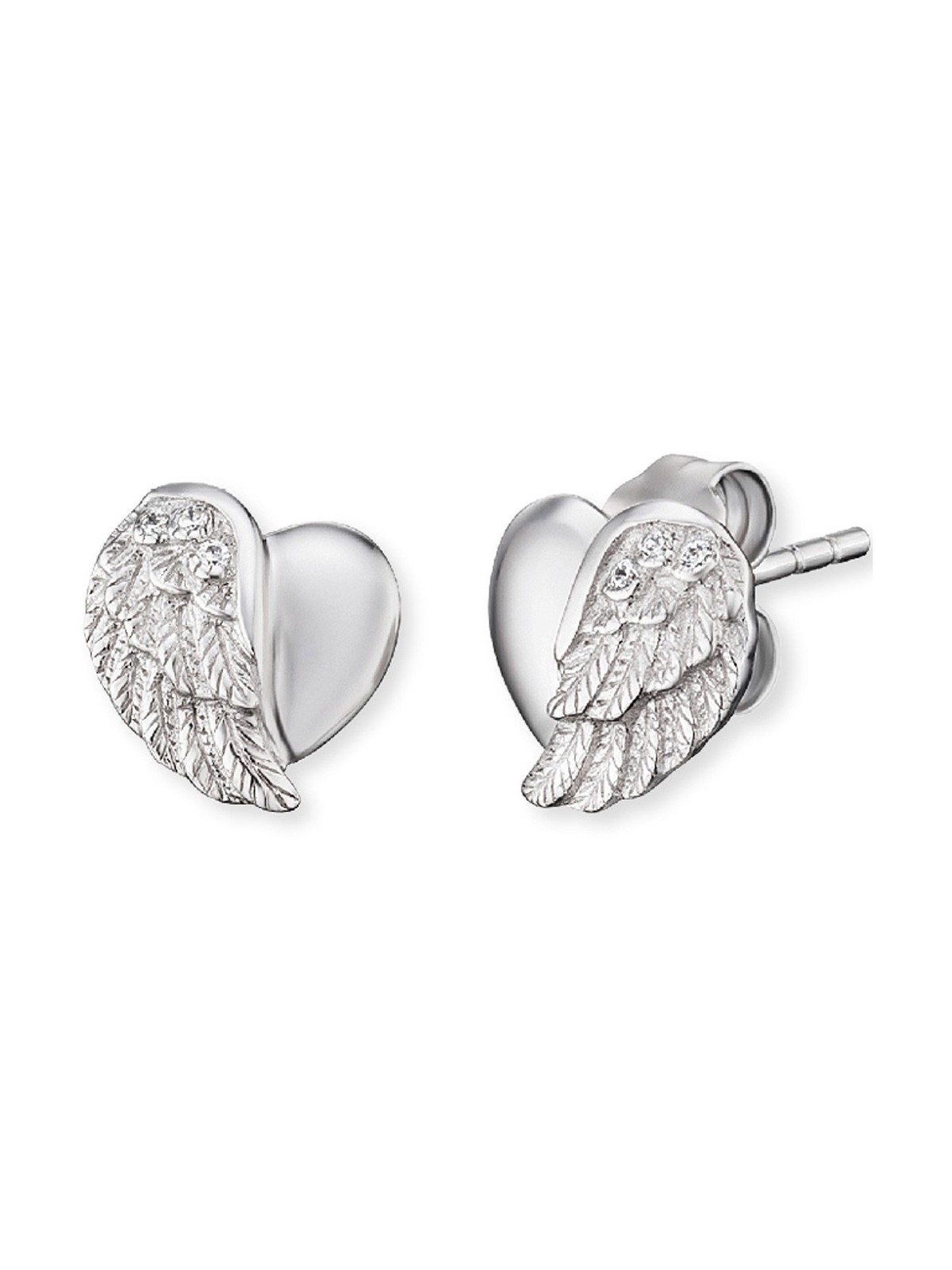 orecchini donna Engelsrufer Ear Studs Heart Wings ERE-LILHEARTWING-ST