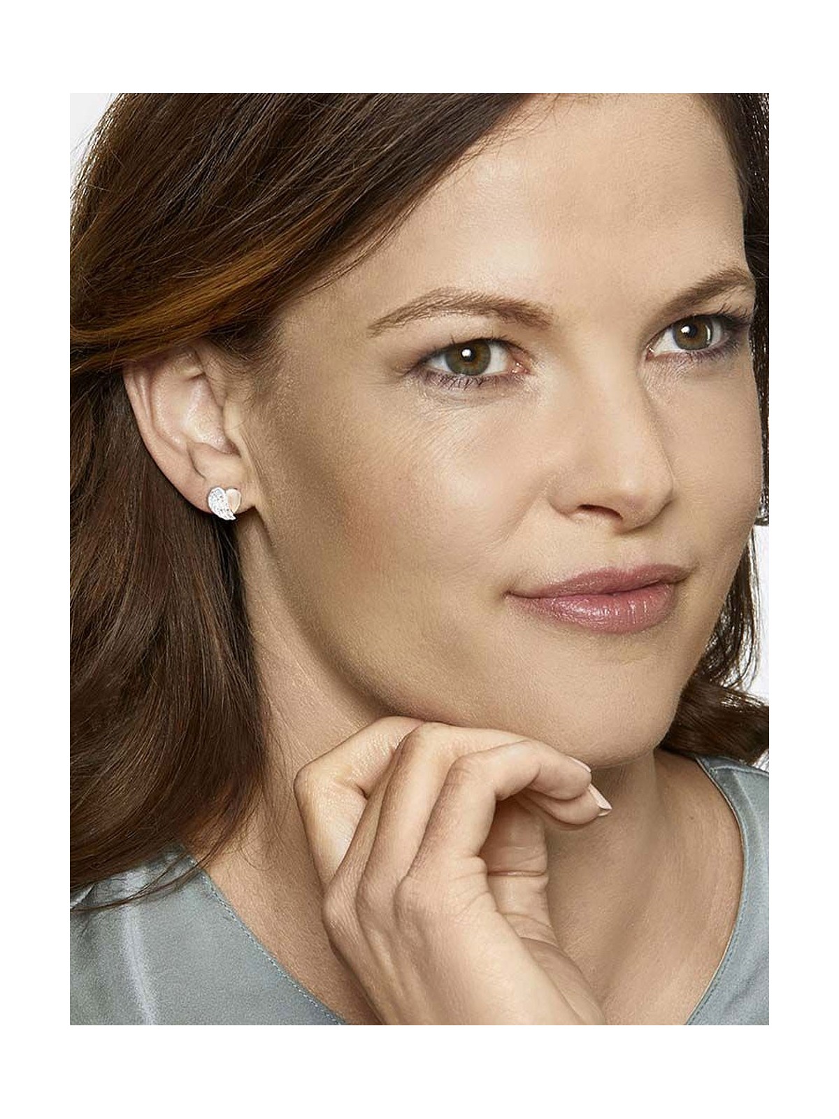 orecchini donna Engelsrufer Ear Studs Heart Wings ERE-LILHEARTWING-BI