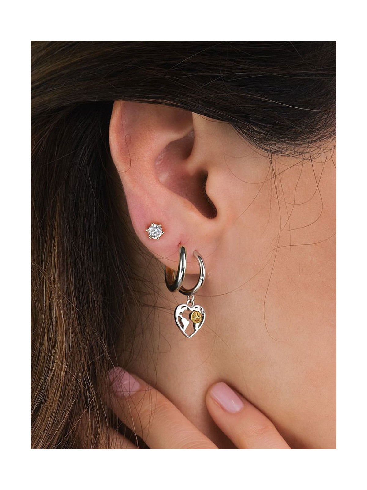 orecchini donna Engelsrufer Ear Studs Shiny ERE-SHINY-ZI-STG-6
