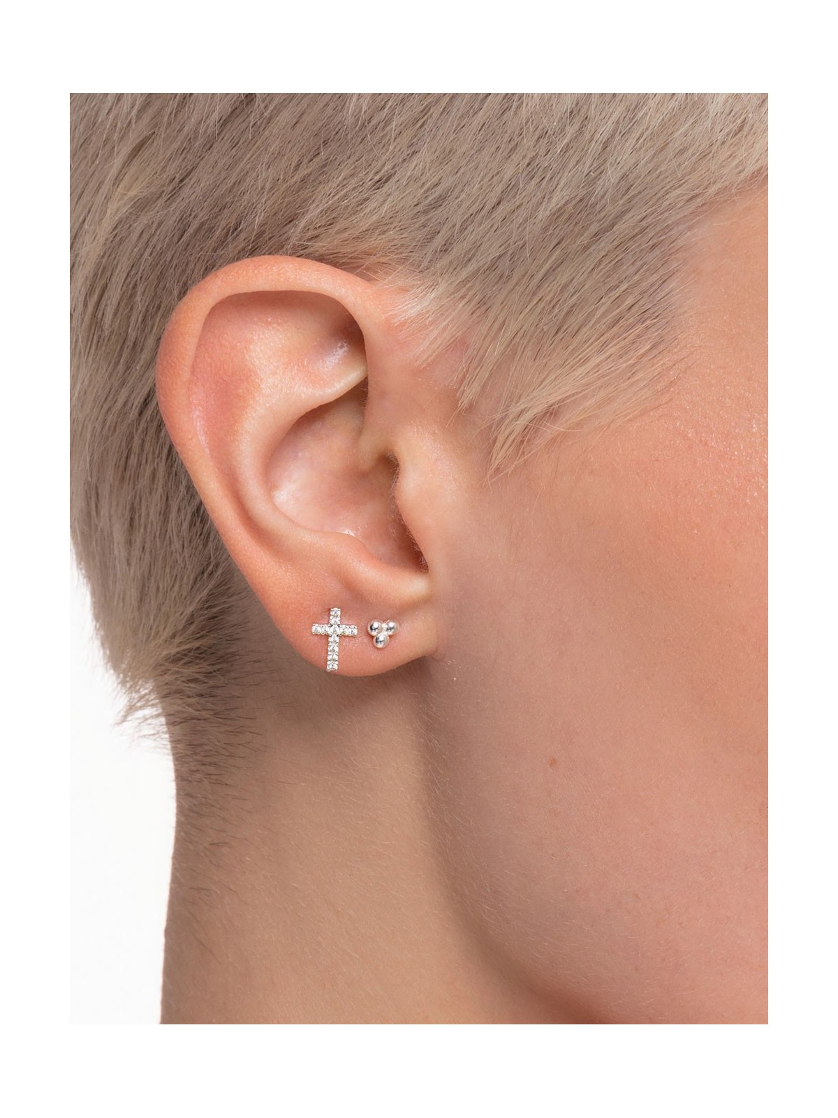 orecchini donna Thomas Sabo Single Ear Studs Cross H2131-051-14