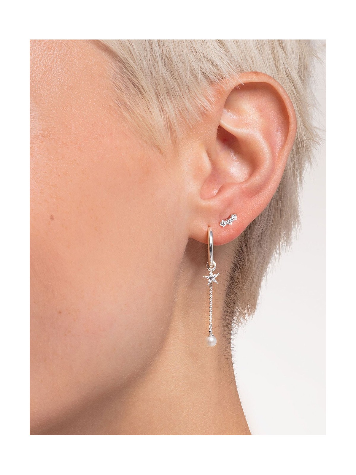 orecchini donna Thomas Sabo Single Ear Studs Stone H2132-051-14