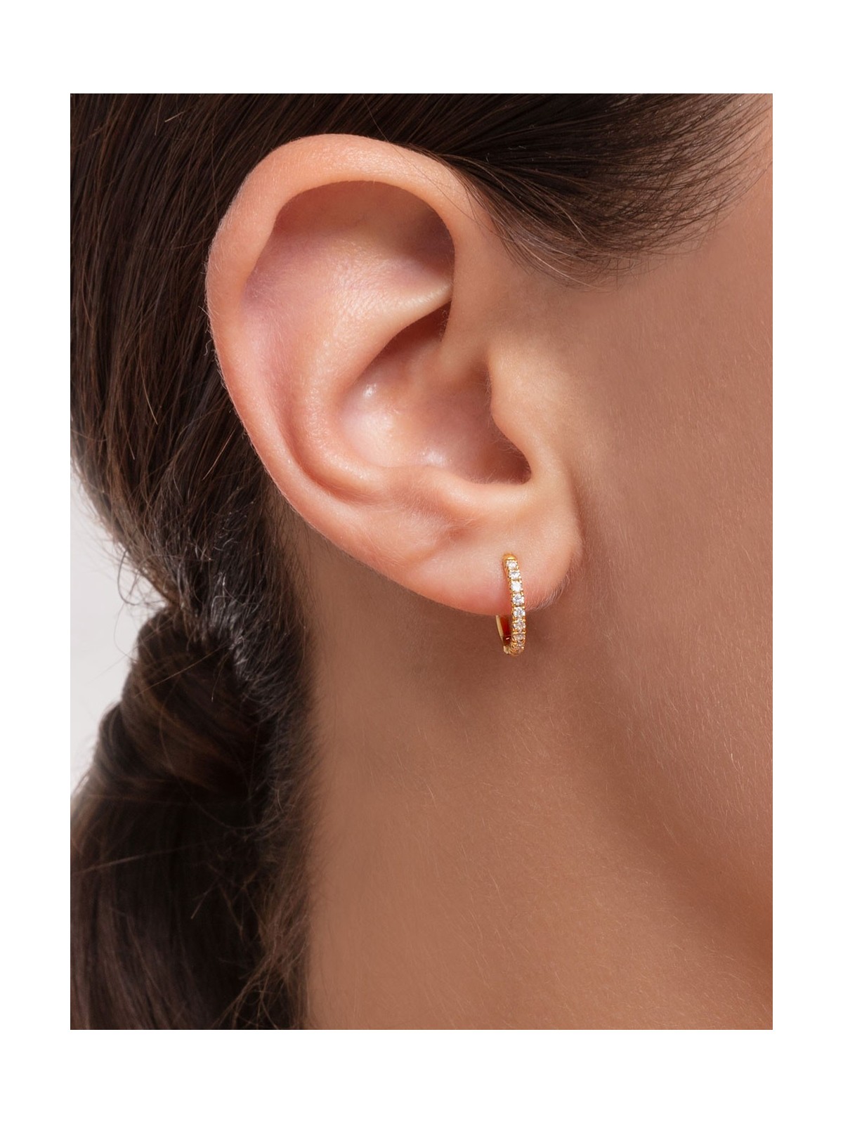 orecchini donna Thomas Sabo Single Creole Stone CR658-414-14