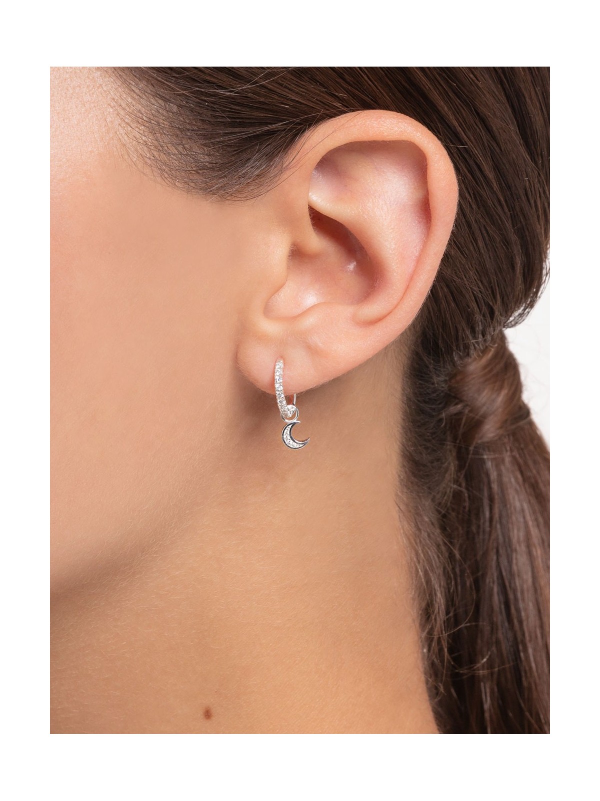 orecchini donna Thomas Sabo Single Creole Stone CR658-051-14
