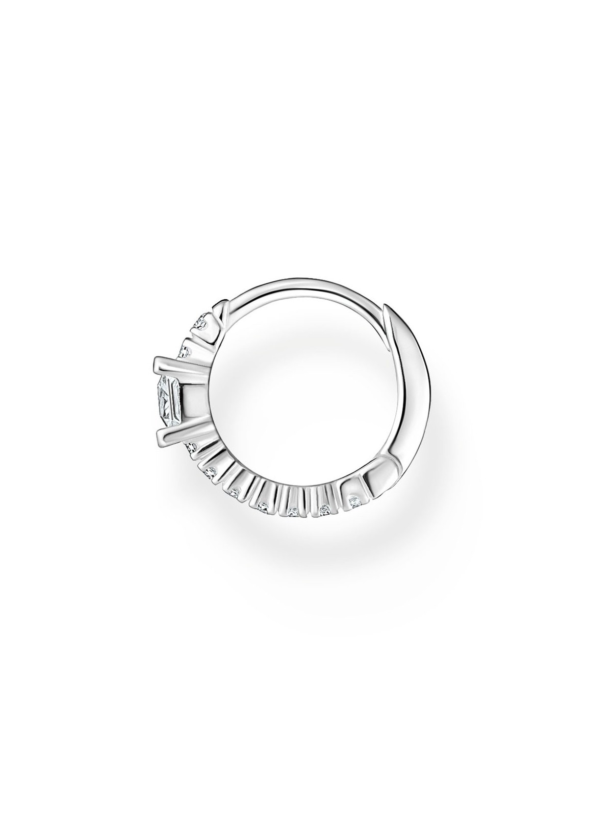 orecchini donna Thomas Sabo Single Creole Stone CR691-051-14