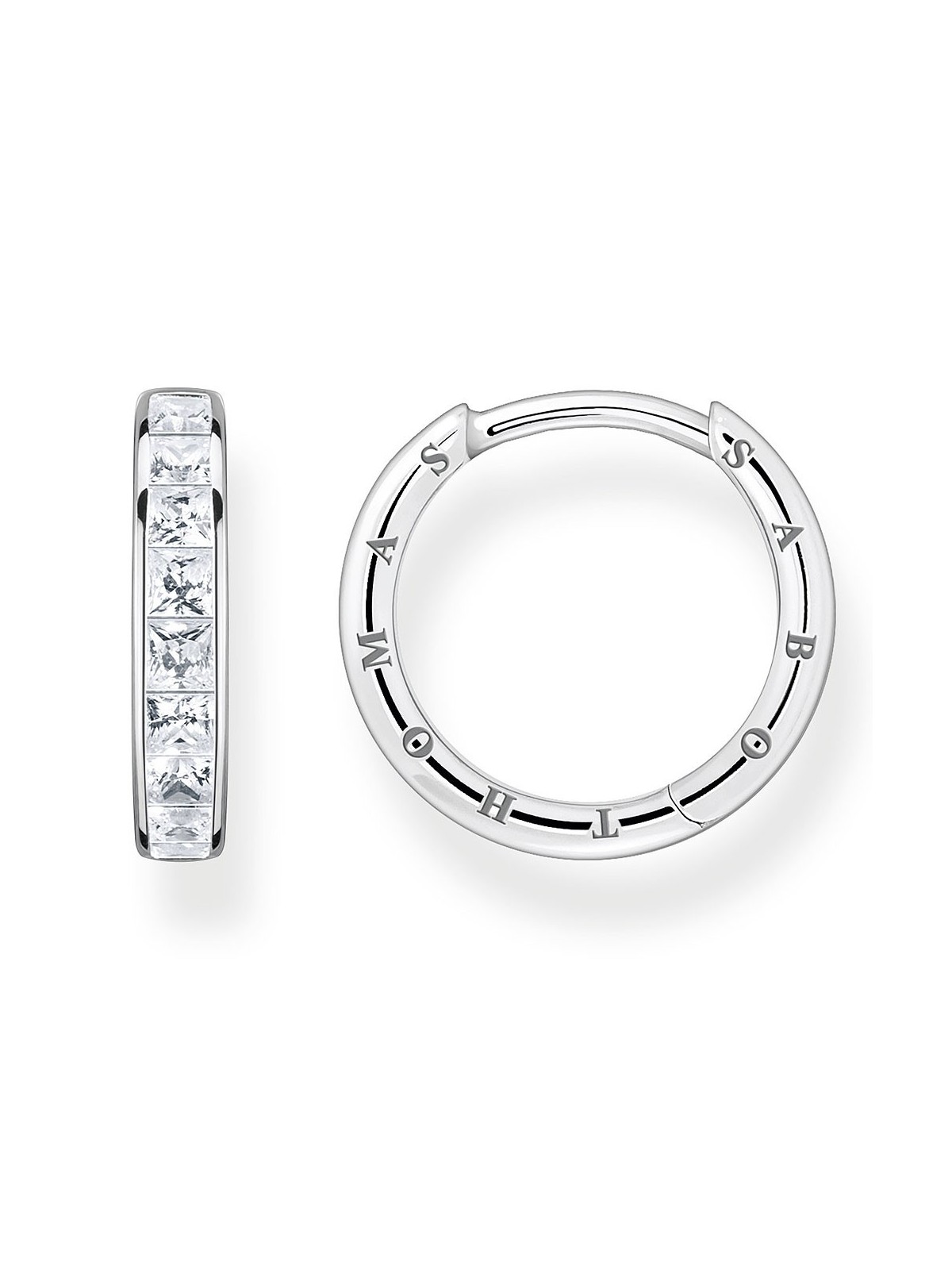 orecchini donna Thomas Sabo Creoles Stone Pave CR668-051-14