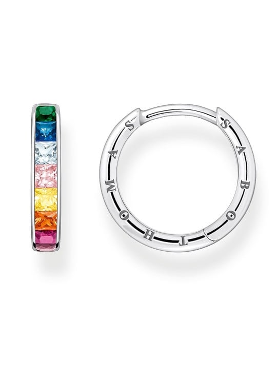 orecchini donna Thomas Sabo Creoles Stone Rainbow CR668-477-7