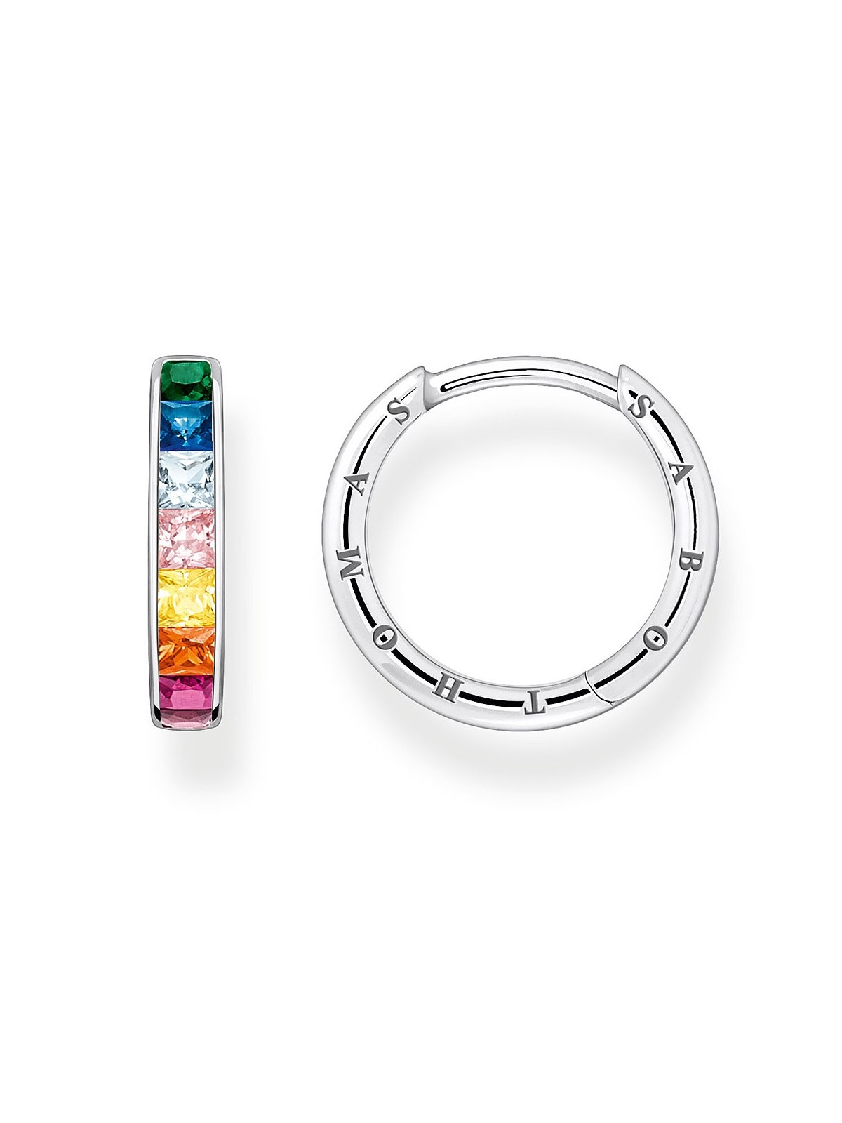 orecchini donna Thomas Sabo Creoles Stone Rainbow CR668-477-7