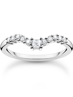 anello donna Thomas Sabo Ladies Ring TR2398-051-14-54 V-shape size 54
