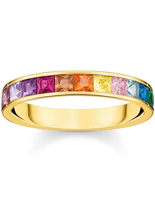 anello donna Thomas Sabo Ladies Ring TR2403-996-7-56 Stone Rainbow size 56