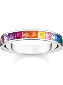anello donna Thomas Sabo Ladies Ring TR2403-477-7-54 Stone Rainbow size 54