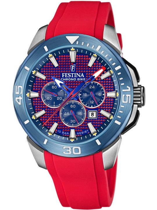 orologio uomo Festina F20642/2 Chrono Bike Mens Watch 47mm 10ATM