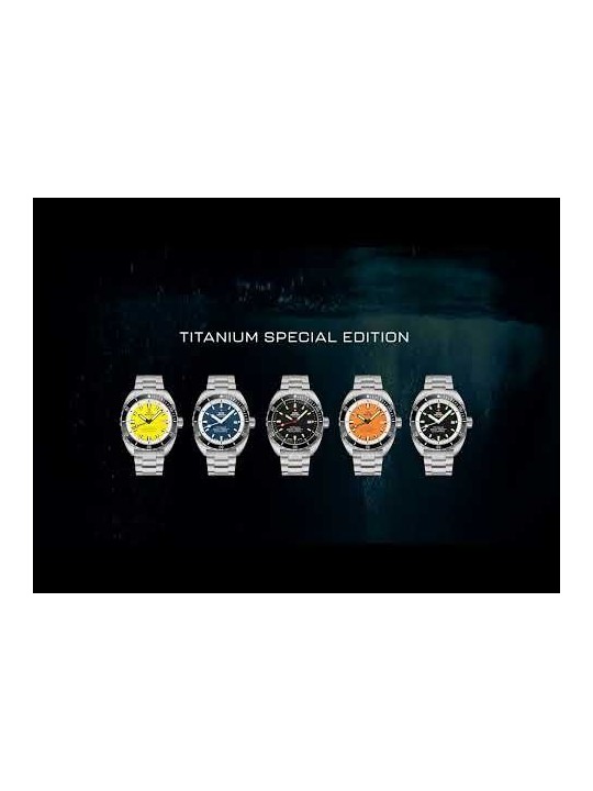 orologio uomo Swiss Military SMA34100.01 Diver Titanium Automatic Mens Watch 42mm 30ATM