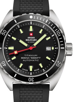 orologio uomo Swiss Military SMA34100.06 Diver Titanium Automatic Mens Watch 42mm 30ATM
