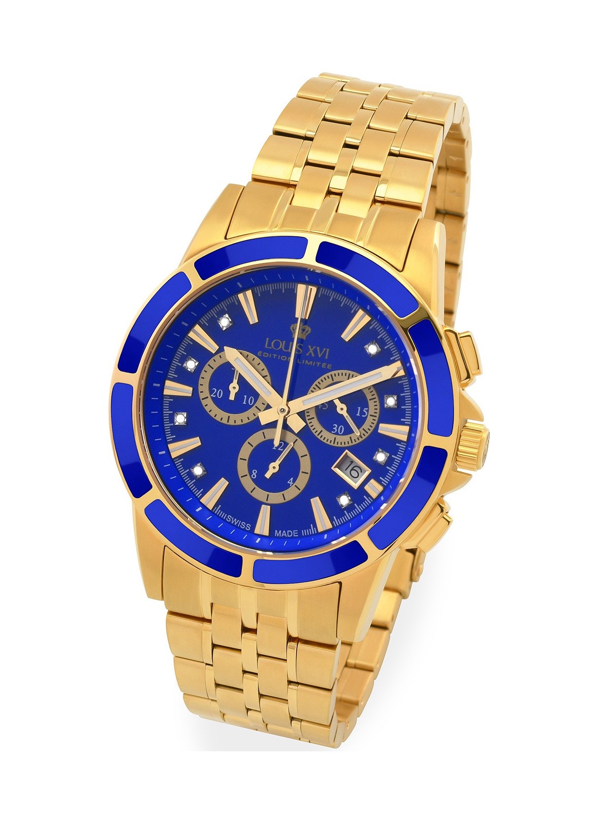 orologio uomo Louis XVI LXVI1105 Majest? Chronograph Mens Watch 43mm 5ATM