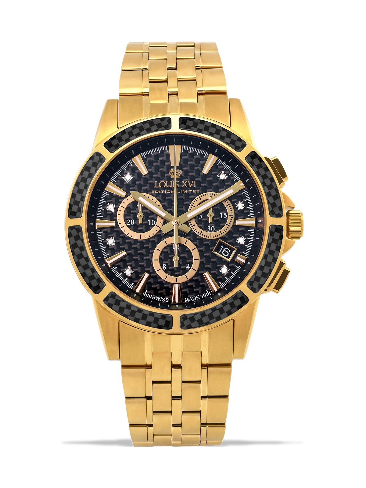 orologio uomo Louis XVI LXVI1103 Majeste Chronograph Mens Watch 43mm 5ATM