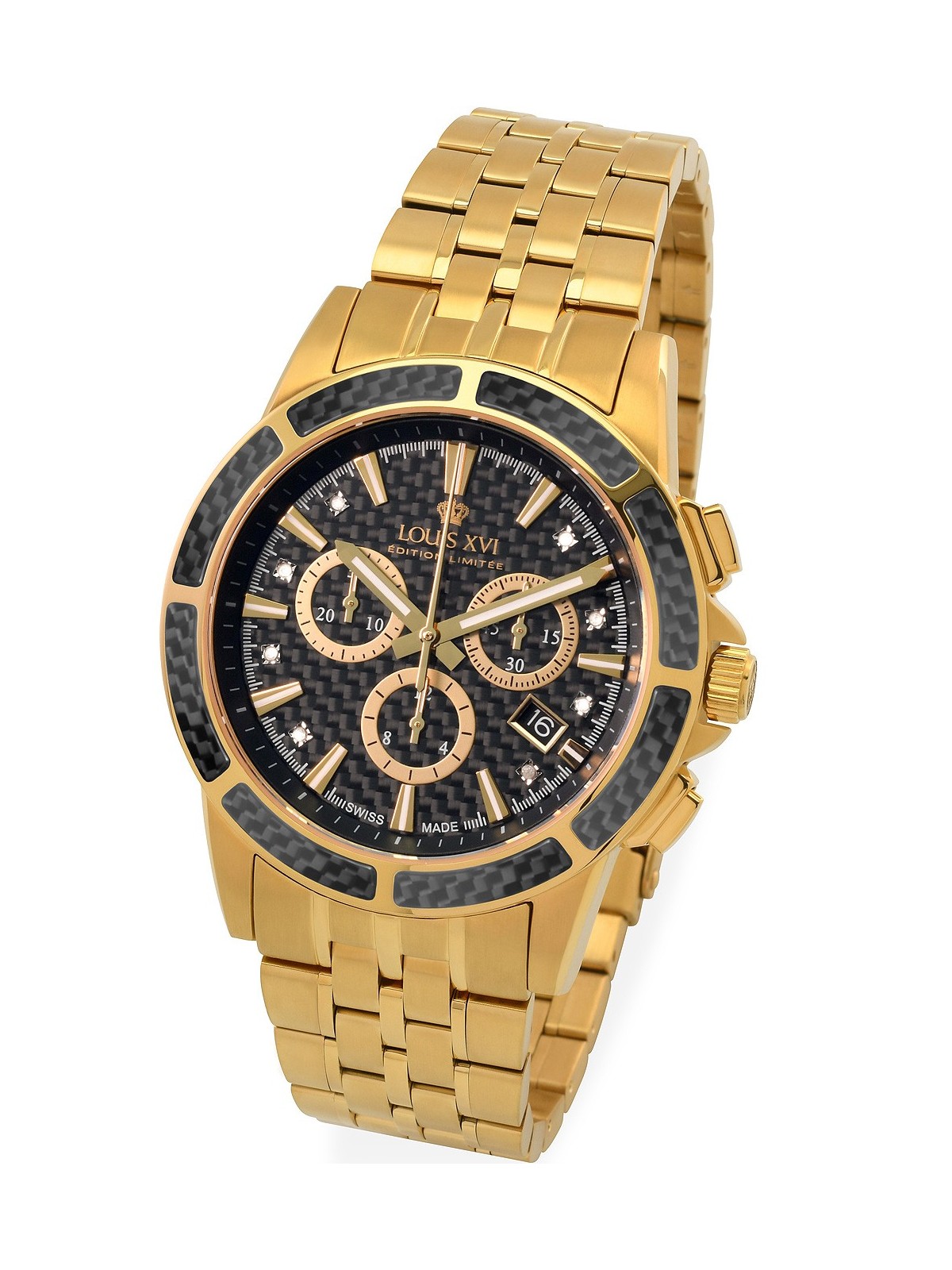 orologio uomo Louis XVI LXVI1103 Majeste Chronograph Mens Watch 43mm 5ATM