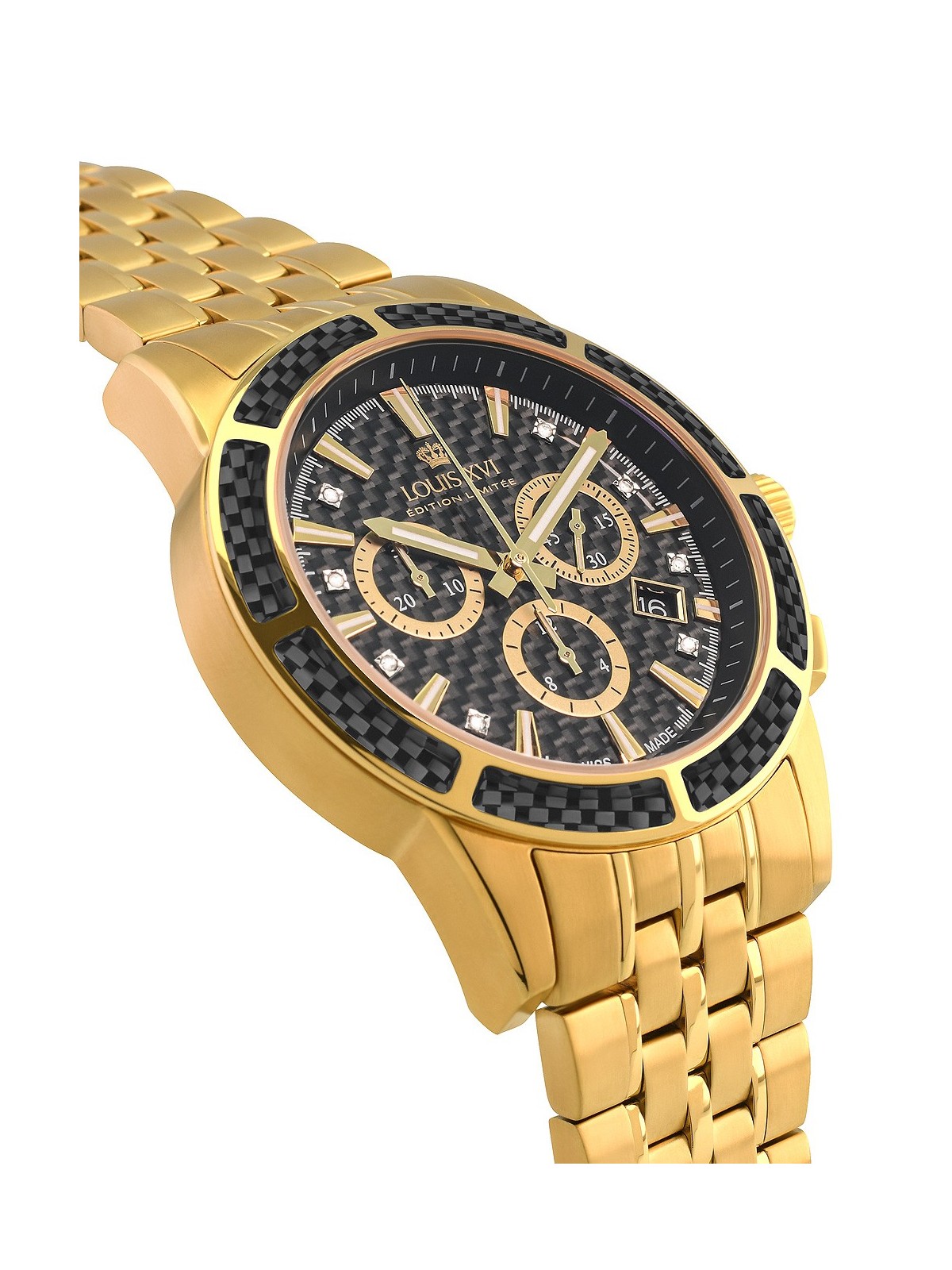 orologio uomo Louis XVI LXVI1103 Majeste Chronograph Mens Watch 43mm 5ATM
