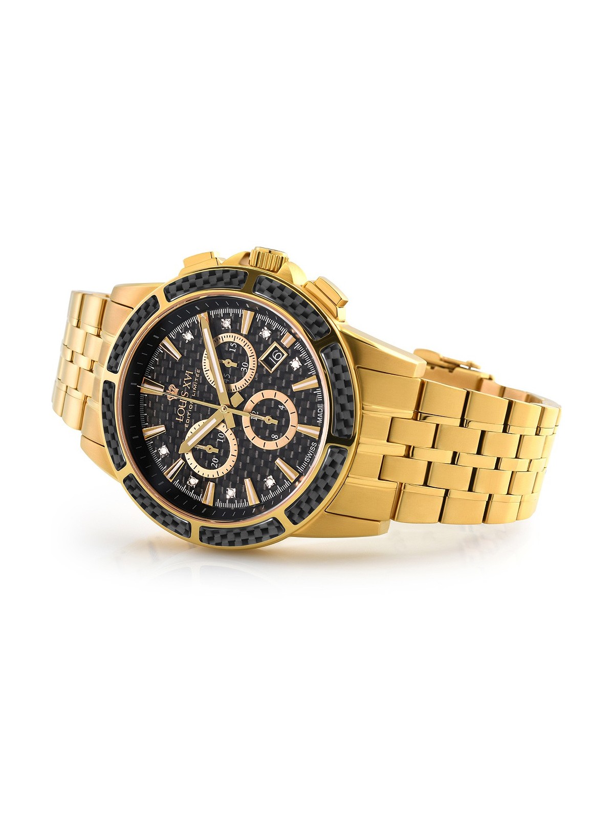 orologio uomo Louis XVI LXVI1103 Majeste Chronograph Mens Watch 43mm 5ATM