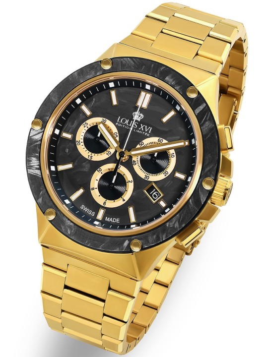 orologio uomo Louis XVI LXVI1211 Le Monarque Chronograph Mens Watch 42mm 5ATM