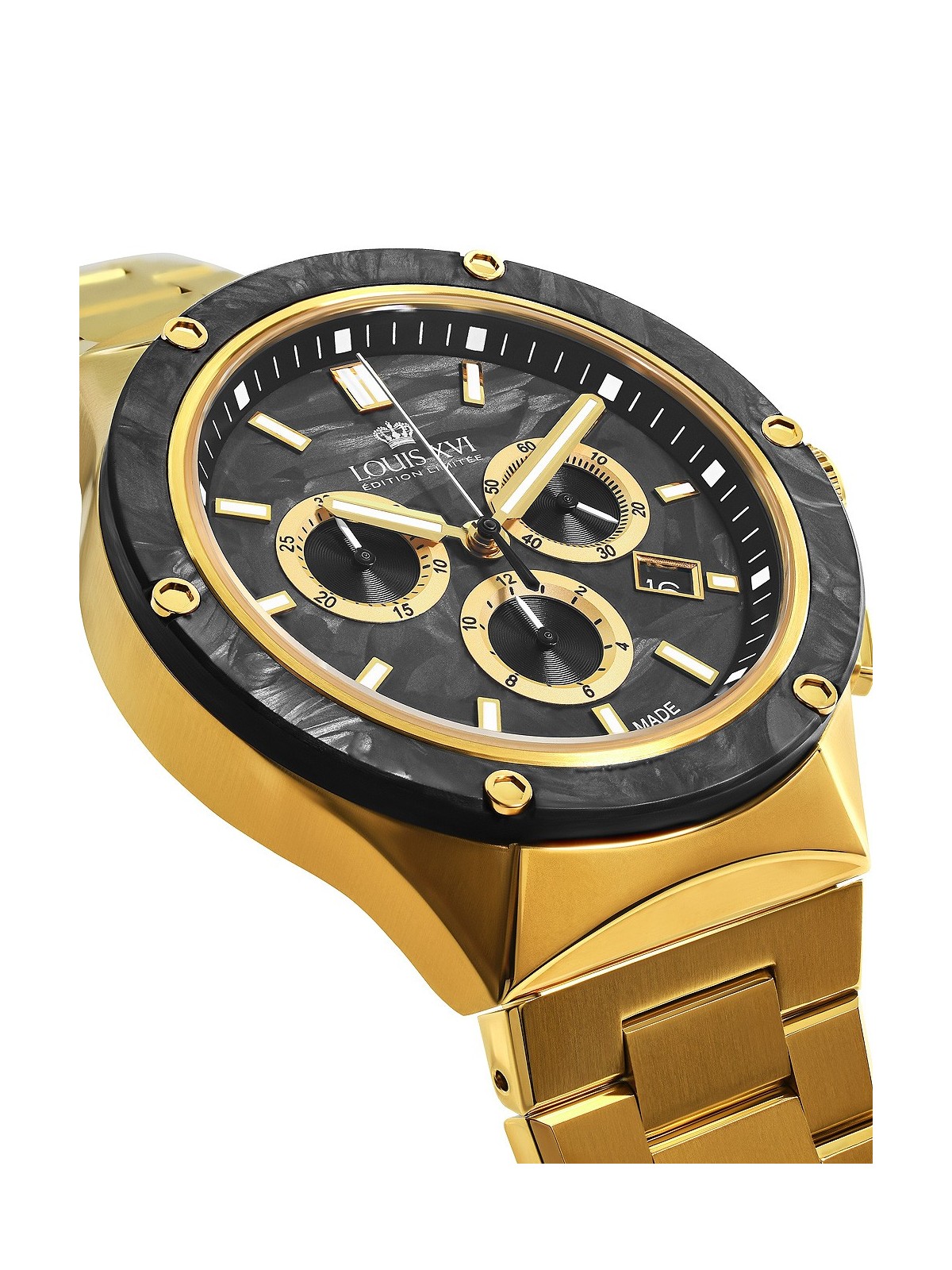 orologio uomo Louis XVI LXVI1211 Le Monarque Chronograph Mens Watch 42mm 5ATM