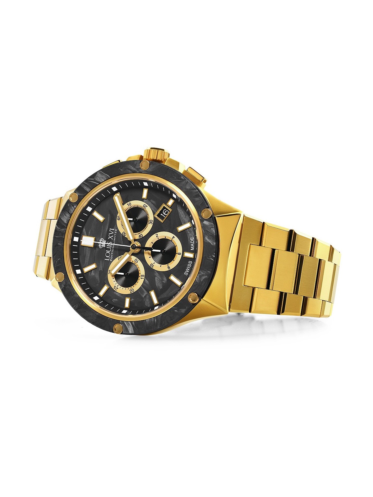 orologio uomo Louis XVI LXVI1211 Le Monarque Chronograph Mens Watch 42mm 5ATM