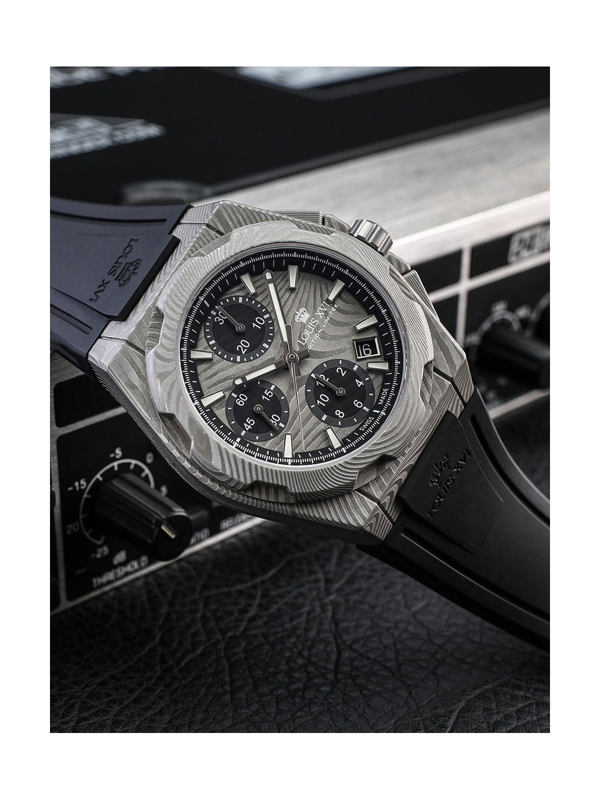 orologio uomo Louis XVI LXVI1201 La Vauguyon Chronograph Automatic Mens Watch 41mm 5ATM
