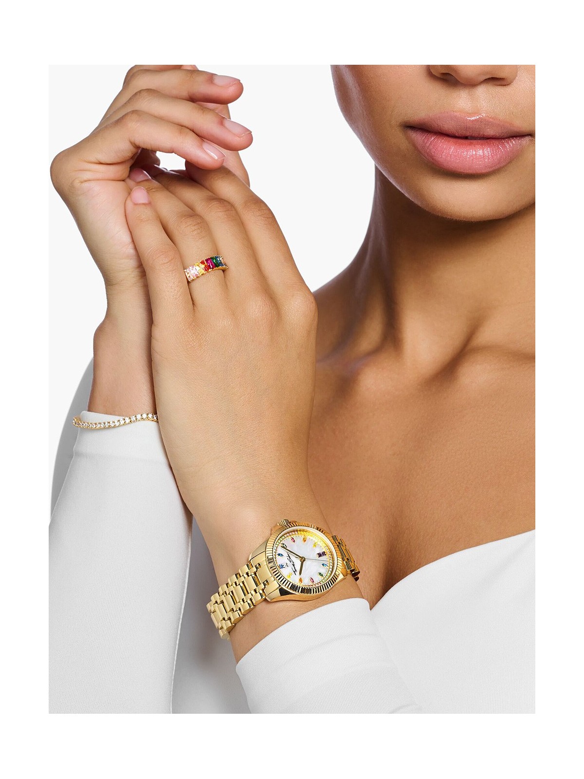 orologio donna Thomas Sabo WA0395-264-207 Divine Rainbow Ladies Watch 33mm 5ATM