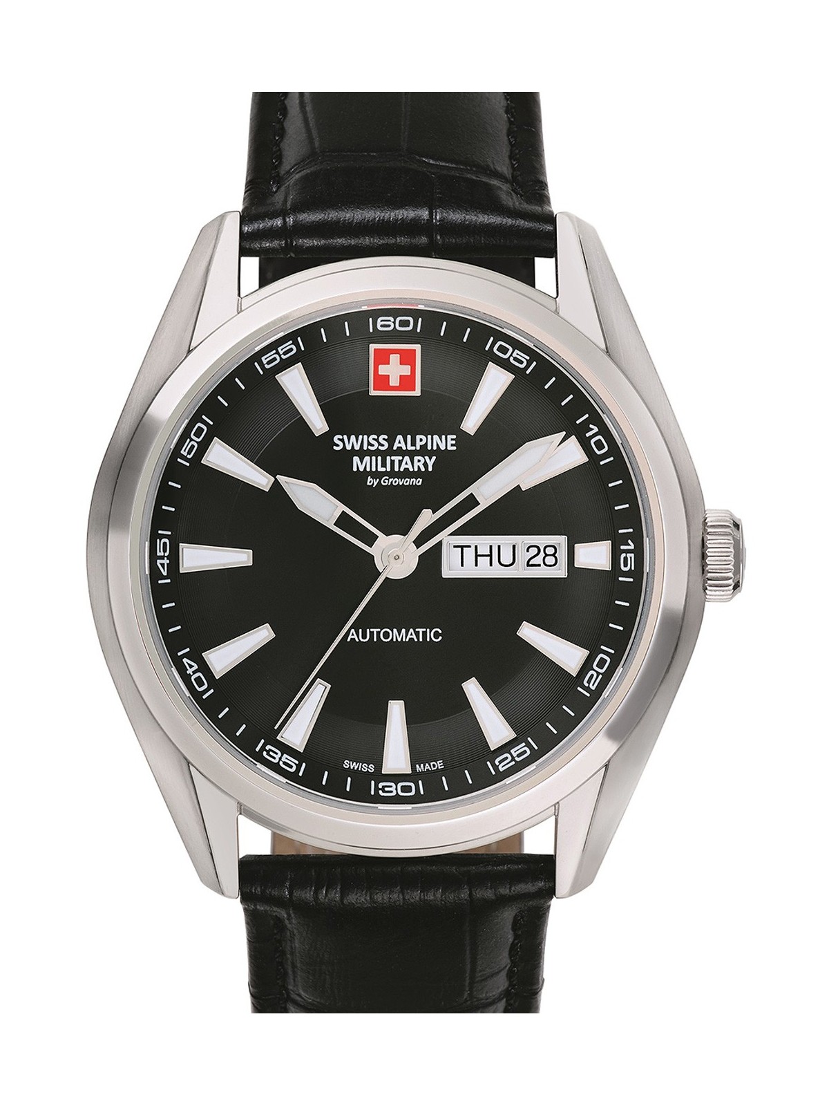 orologio uomo Swiss Alpine Military 7090.2537 Automatic Mens Watch 43mm 10ATM