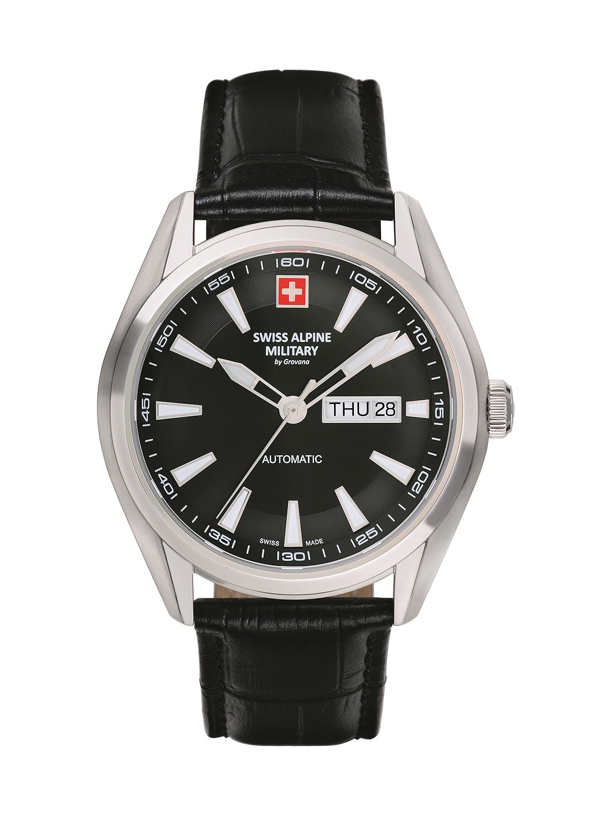 orologio uomo Swiss Alpine Military 7090.2537 Automatic Mens Watch 43mm 10ATM