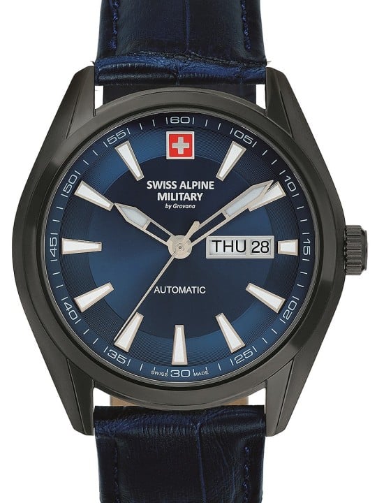 orologio uomo Swiss Alpine Military 7090.2575 Automatic Mens Watch 43mm 10ATM