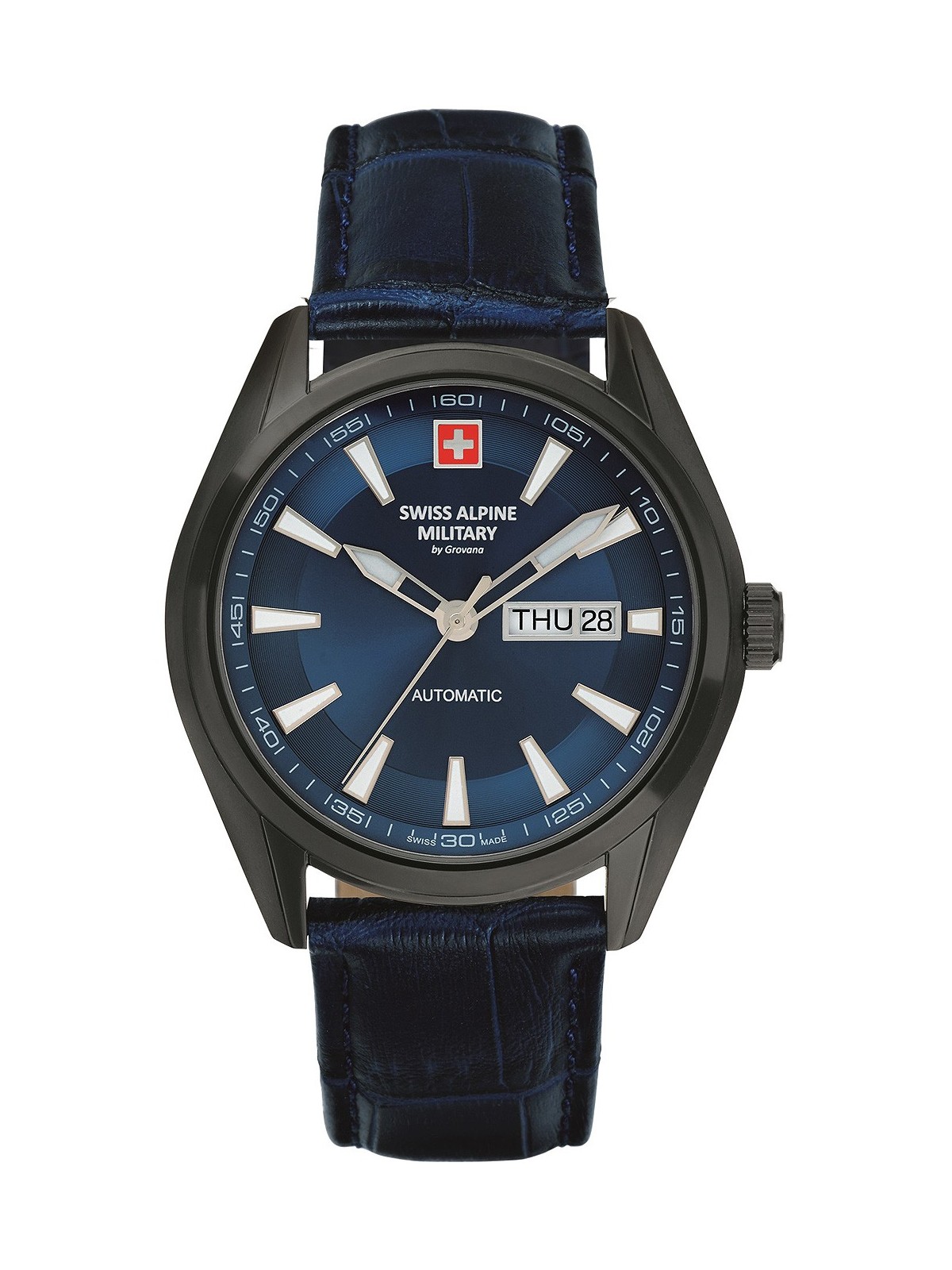 orologio uomo Swiss Alpine Military 7090.2575 Automatic Mens Watch 43mm 10ATM