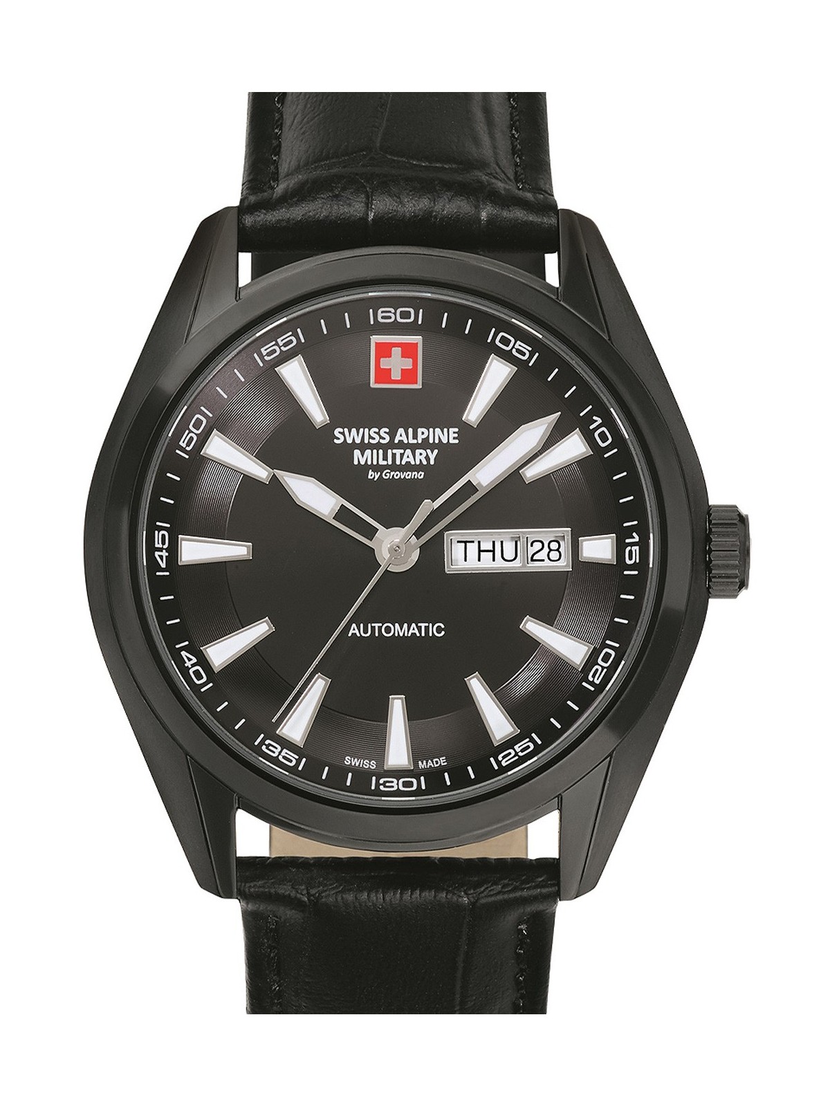 orologio uomo Swiss Alpine Military 7090.2577 Automatic Mens Watch 43mm 10ATM