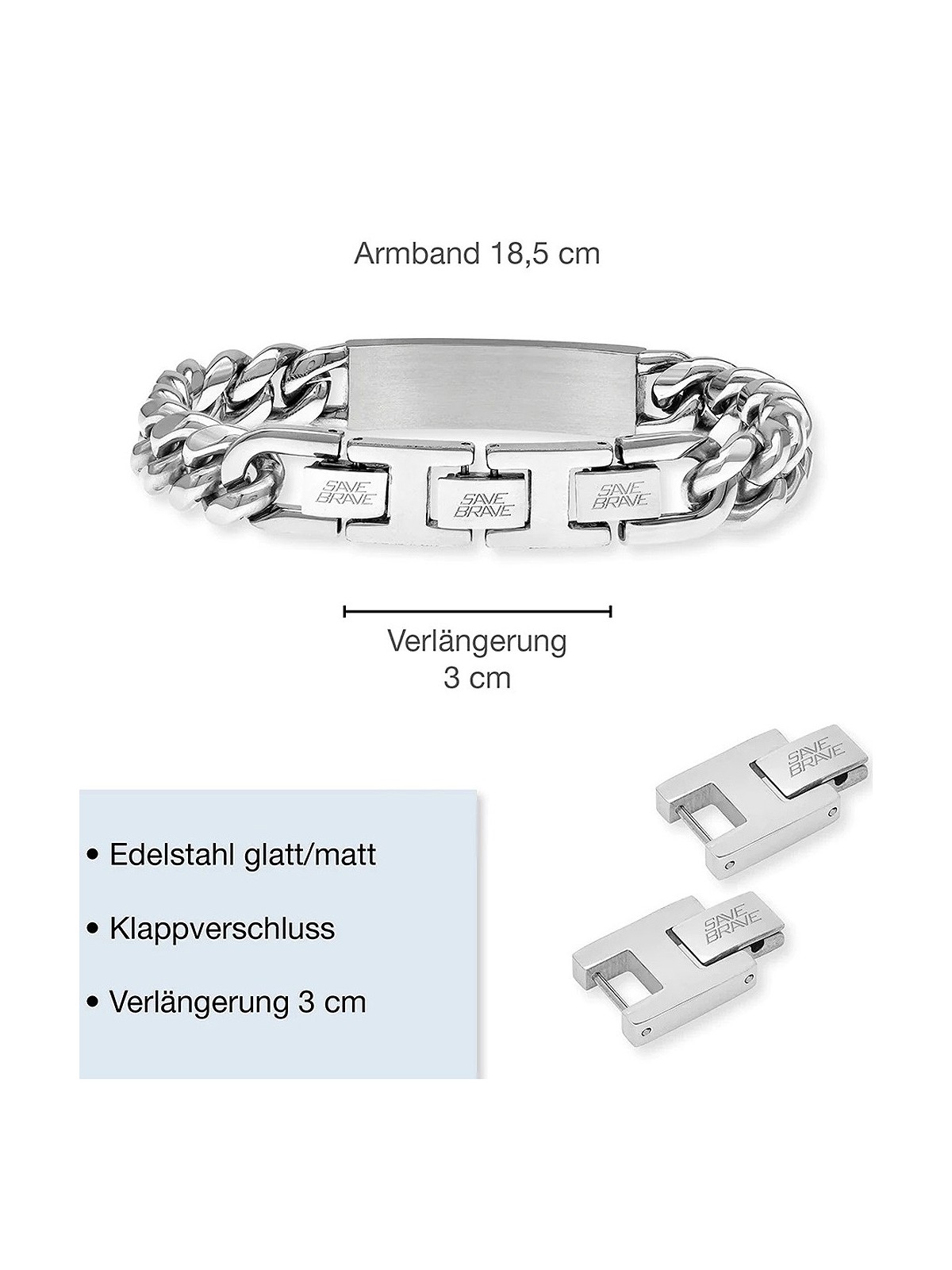 bracciale uomo Save Brave Bracelet SBB-BARNEY Mens