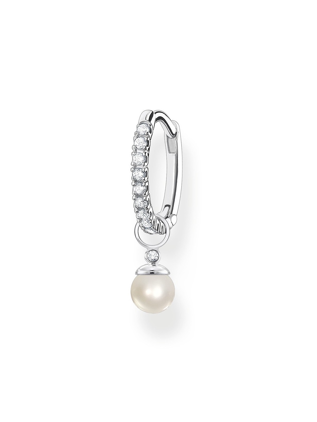 orecchini donna Thomas Sabo Single Creole Pearl CR702-167-14