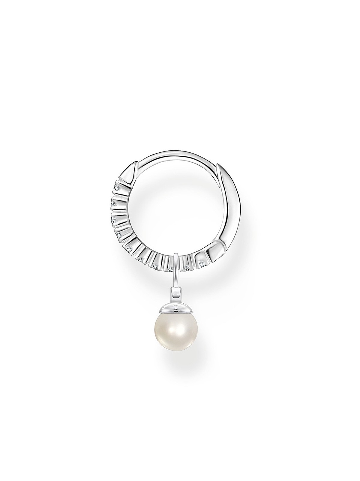orecchini donna Thomas Sabo Single Creole Pearl CR702-167-14