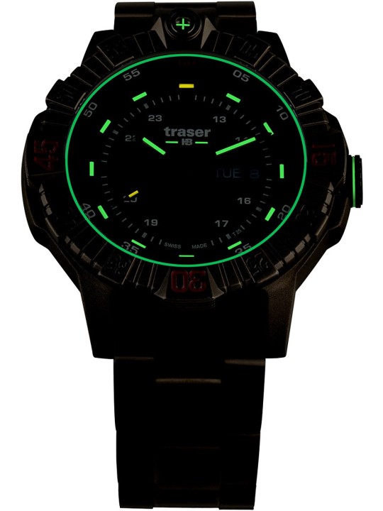 orologio uomo Traser H3 110668 Tactical Brown Titan Mens Watch 46mm 20ATM