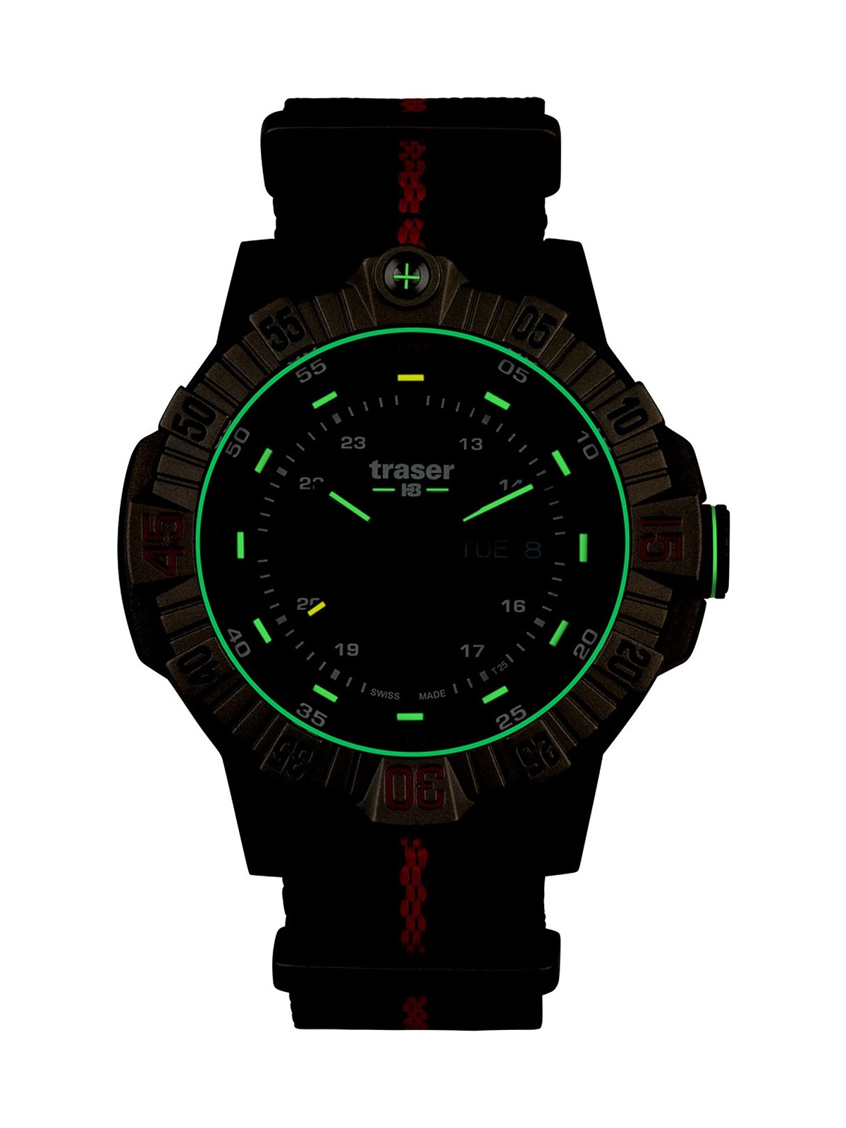 orologio uomo Traser H3 110669 Tactical Brown Titan Mens Watch 46mm 20ATM